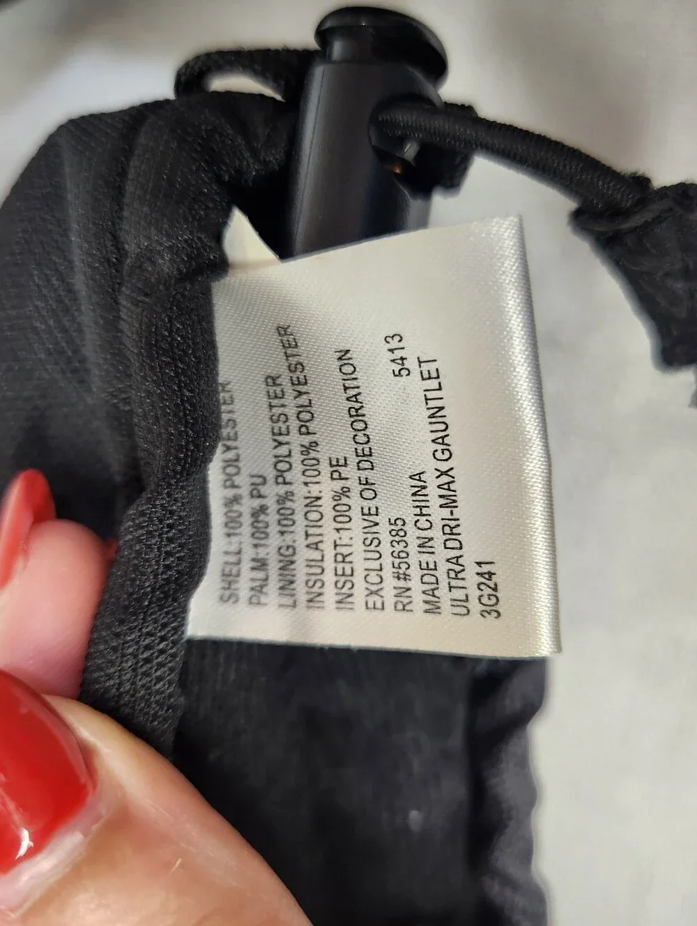 Gordini Womens Small Black Winter Gloves Fleece Lined